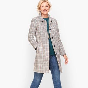 CHECKERED MAC COAT